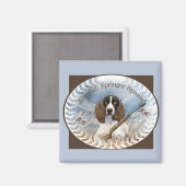 Engelse Springer Spaniel Hunts Magnet (Voorkant / Achterkant)