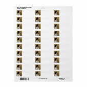 Engelse springer spaniël in tarwe.png etiket (Full Sheet)