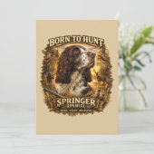 Engelse Springer Spaniel Jachthond Kaart (Staand voorkant)