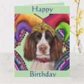 ENGELSE SPRINGER SPANIEL  KAART (Gele Bloem)