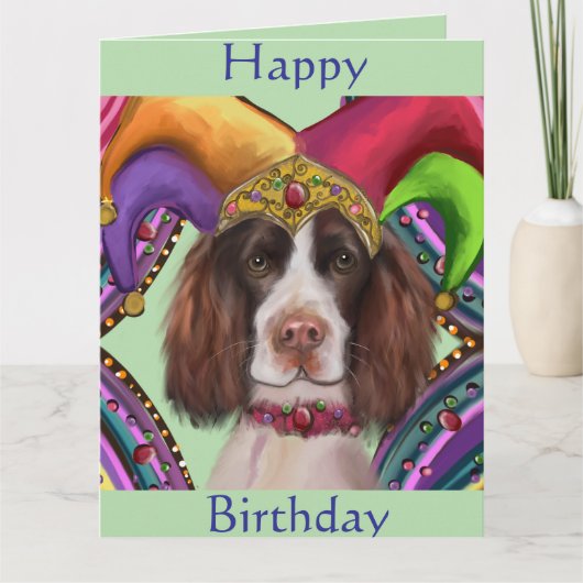 ENGELSE SPRINGER SPANIEL  KAART (Voorkant)