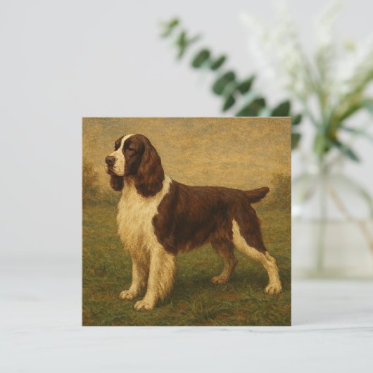 Engelse Springer Spaniel Kaart (Staand voorkant)