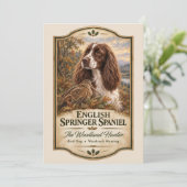 Engelse Springer Spaniel  Kaart (Staand voorkant)