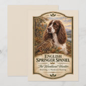 Engelse Springer Spaniel  Kaart (Voorkant / Achterkant)