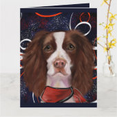 ENGELSE SPRINGER SPANIEL    KAART (Gele Bloem)