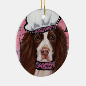 Engelse Springer Spaniel Keramisch Ornament (Rechts)