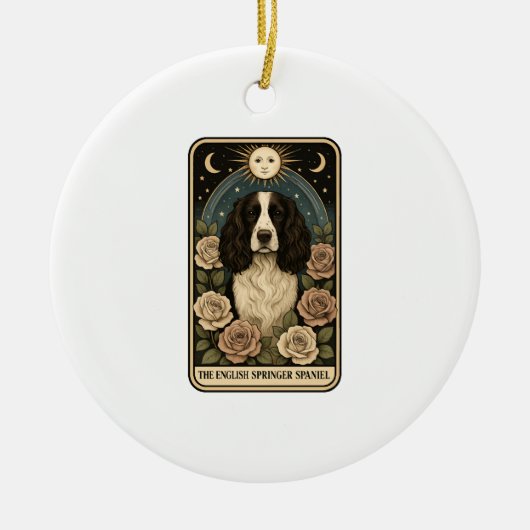 Engelse Springer Spaniel Keramisch Ornament (Voorkant)
