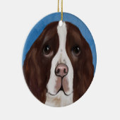 ENGELSE SPRINGER SPANIEL KERAMISCH ORNAMENT (Rechts)