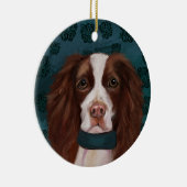 Engelse Springer Spaniel Keramisch Ornament (Rechts)