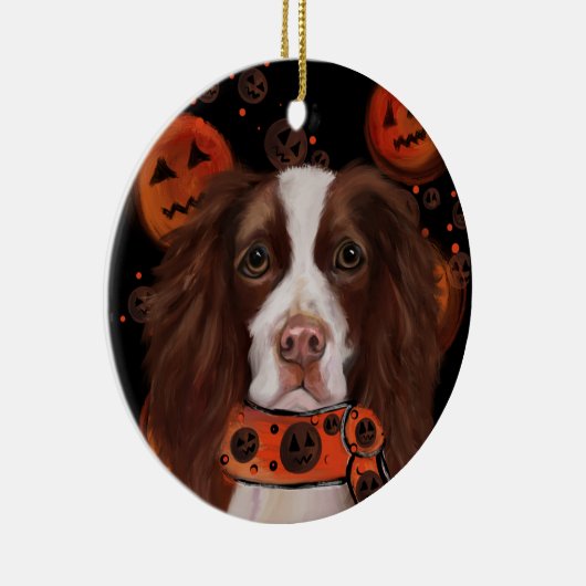 Engelse Springer Spaniel        Keramisch Ornament (Rechts)