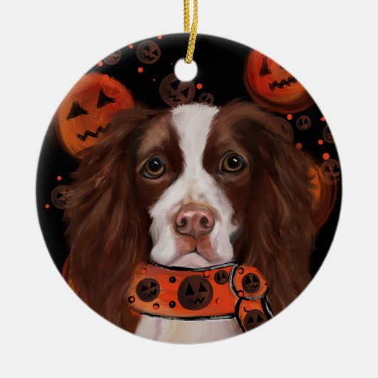 Engelse Springer Spaniel        Keramisch Ornament (Voorkant)