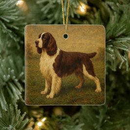 Engelse Springer Spaniel Keramisch Ornament