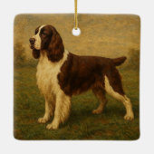 Engelse Springer Spaniel Keramisch Ornament (Achterkant)