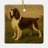 Engelse Springer Spaniel Keramisch Ornament (Voorkant)