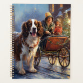 Engelse Springer Spaniel Kerst Feestelijke Periode Planner (Voorkant)