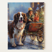 Engelse Springer Spaniel Kerst Feestelijke Periode Planner (Achterkant)