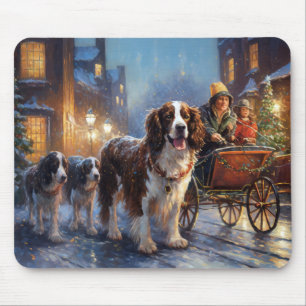 Engelse Springer Spaniel Kerst Seizoen Muismat