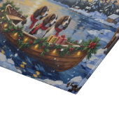 Engelse Springer Spaniel Kerstboot Vakantie Snijplank (Hoek)