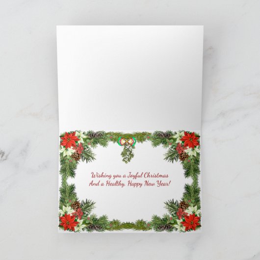 Engelse Springer Spaniel kerstkaart Feestdagen Kaart (Binnen)