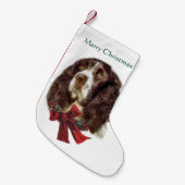Engelse Springer Spaniel Kerstmis Kleine Kerstsok (Voorkant (Hangend))