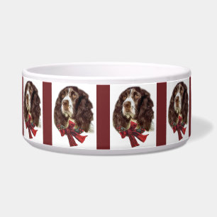 Engelse Springer Spaniel Kerstmis Voerbakje
