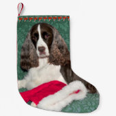 Engelse Springer Spaniel kerststaart Kleine Kerstsok (Voorkant)