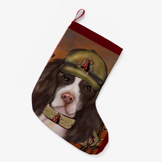 Engelse Springer Spaniel  Kleine Kerstsok (Voorkant (Hangend))
