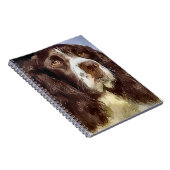 Engelse Springer Spaniel Kunst Notitieboek (Rechterzijde)