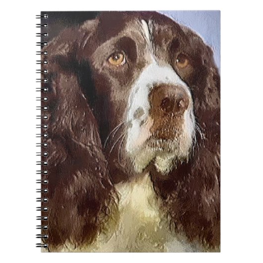 Engelse Springer Spaniel Kunst Notitieboek (Voorkant)