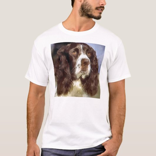 Engelse Springer Spaniel Kunstgeschenken Kleding T-shirt (Voorkant)
