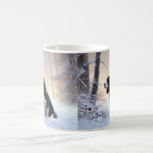 Engelse Springer Spaniel Laat het sneeuwen Kerstmi Koffiemok (Center)