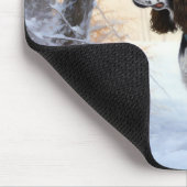 Engelse Springer Spaniel Laat het sneeuwen Kerstmi Muismat (Hoek)