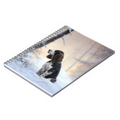 Engelse Springer Spaniel Laat het sneeuwen Kerstmi Notitieboek (Linkerzijde)