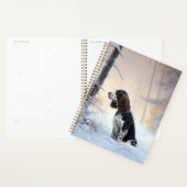 Engelse Springer Spaniel Laat het sneeuwen Kerstmi Planner (Display)