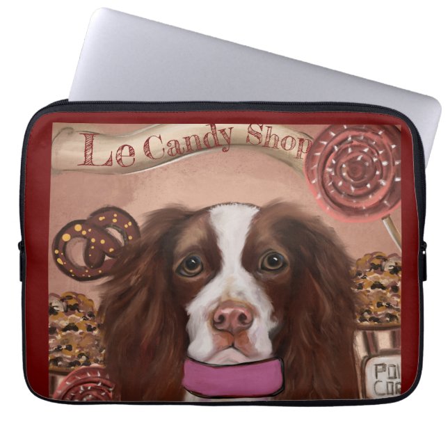 Engelse Springer Spaniel Laptop Sleeve (Voorkant)