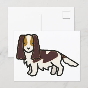 Engelse Springer Spaniel Lever Tri Cartoon Briefkaart