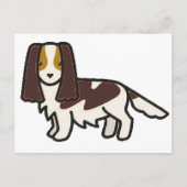 Engelse Springer Spaniel Lever Tri Cartoon Briefkaart (Voorkant)