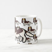 Engelse Springer Spaniel Lever Tri Cartoon Koffiemok (Voorkant rechts)