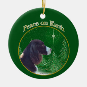 Engelse Springer Spaniel (lever) Vrede Keramisch Ornament