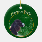 Engelse Springer Spaniel (lever) Vrede Keramisch Ornament (Achterkant)