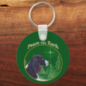 Engelse Springer Spaniel (lever) Vrede Sleutelhanger (Achterkant)