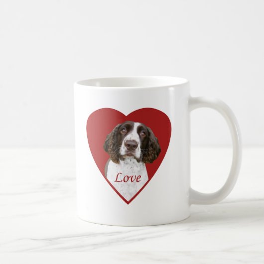 Engelse Springer Spaniel Love Coffee Mok (Rechts)