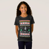 Engelse Springer Spaniel Lovers Ugly Xmas Sweater T-shirt (Voorkant volledig)