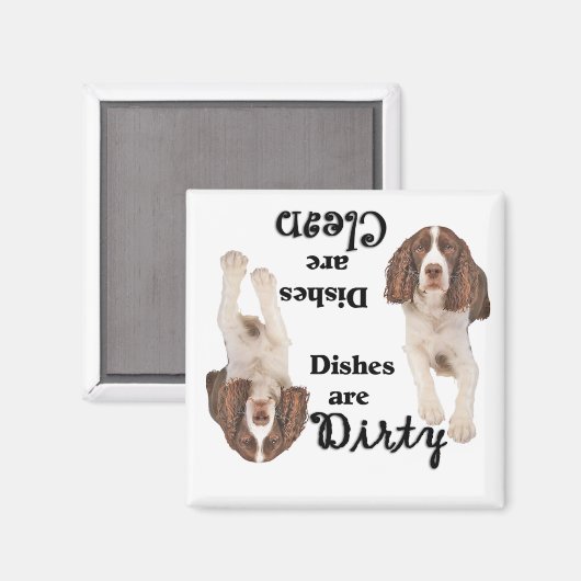 Engelse Springer Spaniel Lovers Vaatwasser Magnet (Voorkant / Achterkant)