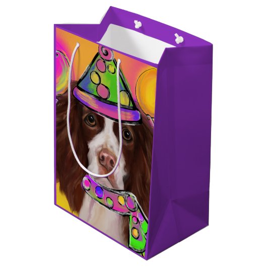 Engelse Springer Spaniel            Medium Cadeauzakje (Achterkant Gekanteld)