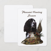 Engelse Springer Spaniel met fazant  Kaart (Voorkant / Achterkant)