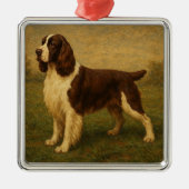 Engelse Springer Spaniel Metalen Ornament (Voorkant)