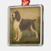 Engelse Springer Spaniel Metalen Ornament (Links)