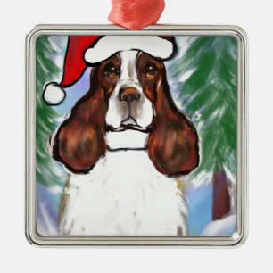 ENGELSE SPRINGER SPANIEL METALEN ORNAMENT