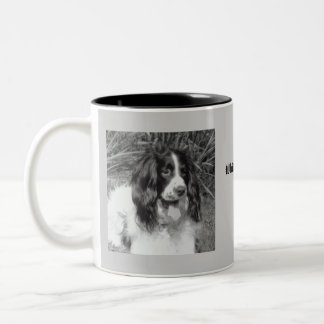 Engelse Springer Spaniel-Mok Tweekleurige Koffiemok